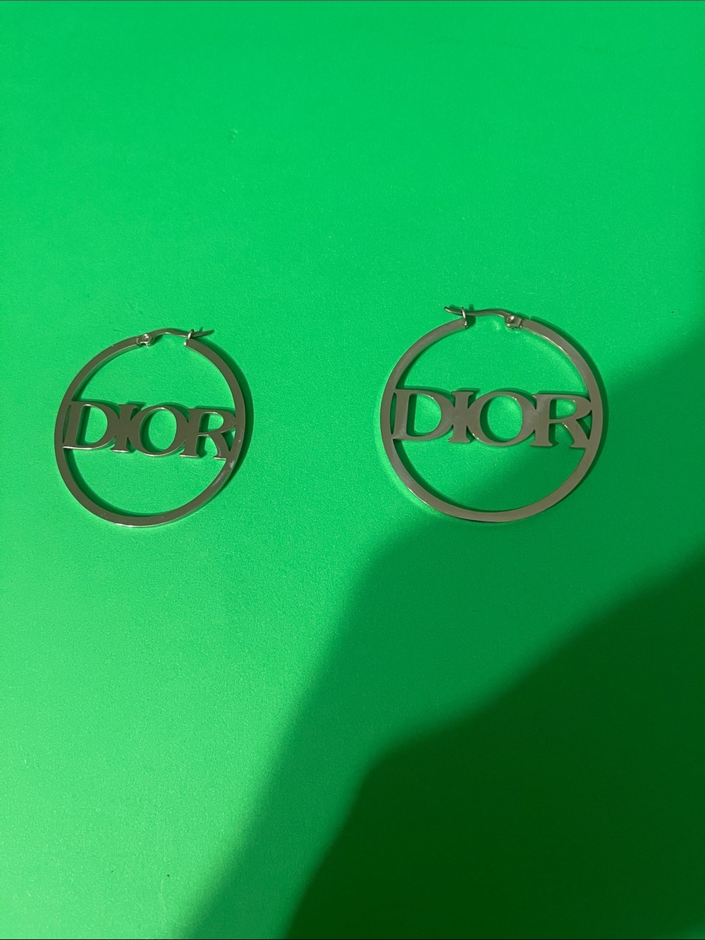 Stainless steel hoop earrings brand new